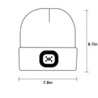 USB Rechargeable Beanie Hat with LED Light