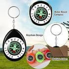 Oval Shape Compass Swivel Keychain