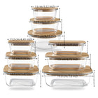 Glass Container With Bamboo Lid