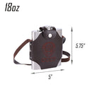 Stainless Steel Outdoor Wine Bottle With Leather Case