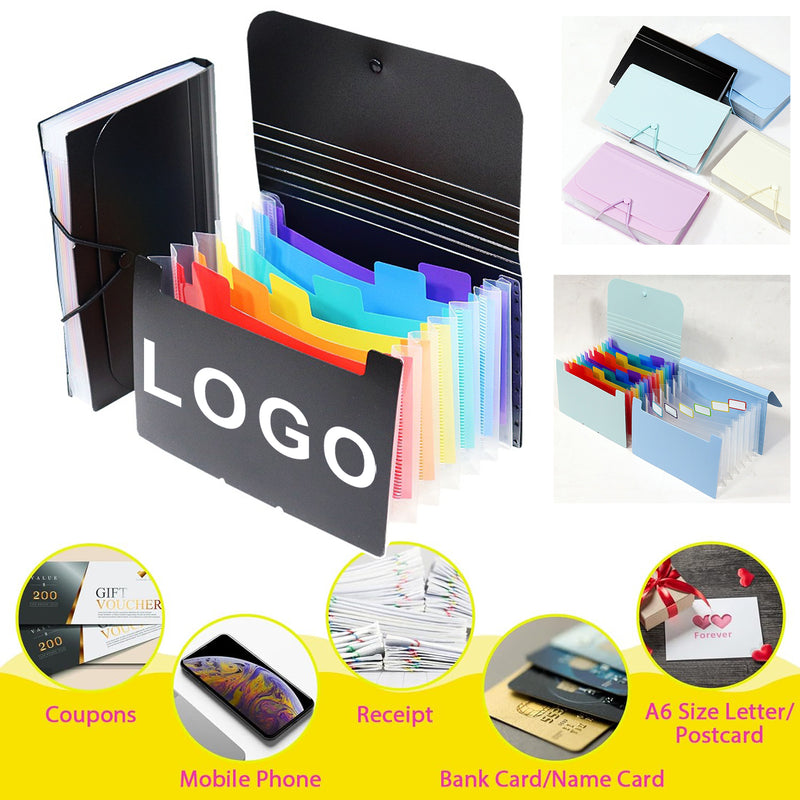 13 Pockets A6 Receipt Coupon Organizer