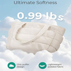 Lightweight Quilted Puffer Tote Bag With Zipper