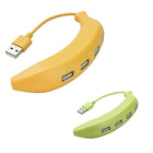 High Speed Cute Banana 4-Port USB 2.0 Hub