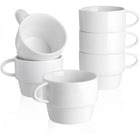 8oz Porcelain Novelty Stackable Latte Cups
