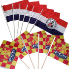 Custom Full Color Single Reverse Polyester Hand Flag