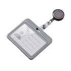 ID Card Holder With Retractable Badge Reel Clip