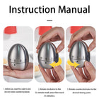 Stainless Steel Egg Mechanical Countdown Clock Timer Alarm