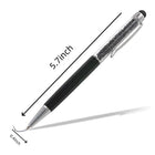 2 In 1 Soft Touch Crystal Metal Ballpoint Pen