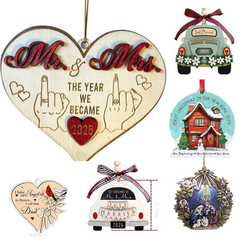 Creative Christmas Wooden Hanging Ornament