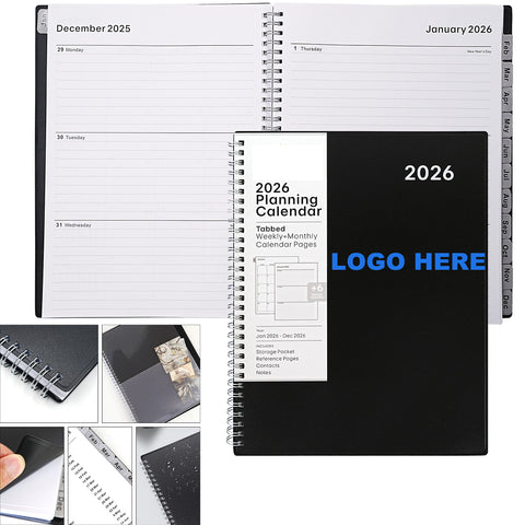 A4 Time Management 2026 Plan Coil Notebook