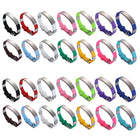 Stainless Steel Silicone Bracelet Wristband Engraved Logo