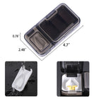 Travel Pill Box with Pill Cutter Splitter