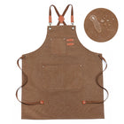 Waterproof Baking Shop Work Canvas Apron W/ Adjustable Strap