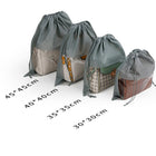 Shoe Bags Non-Woven Drawstring Shoes Organizers Set Of 5