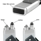 Multifunctional Stylus Pen With Led And Keychain