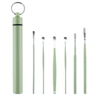 6Pcs Portable Stainless Steel Ear Scoop Set W/ Storage Box