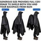 3-in-1 Unisex Rain Poncho