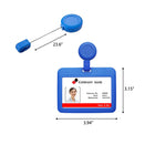 Horizontal Id Holder With Retractable Clip