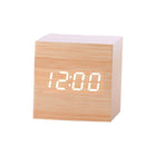 Wood Voice-Controlled Silent Electronic Clock