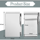 Aluminum Pocket Memo Pad With Pen