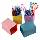 Candy Color Multifunctional Stationery Square Pencil Holder