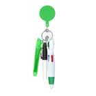 4 In 1 Clip-On Badges With Ballpoint Pens