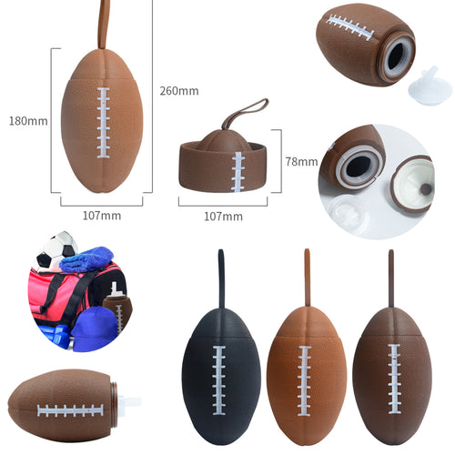 25oz Silicone Football Water Bottles