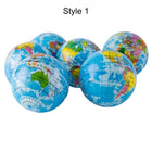 PU Foam Earthball Globe Ball Stress Reliever Toy - World Map