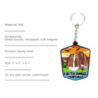 Pvc- 2D Custom Shaped Keychains
