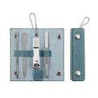 Portable Stainless Steel Nail Clipper Set With Leather Case