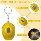Mini Led Helmet Keychain With Bottle Opener