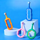 Children's Toothbrush with Flocked Handle and Soft Bristles