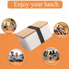 Bamboo Bento Box With Compartments