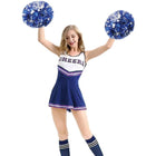 Premium Metallic Cheer Pom Poms With Baton Handle