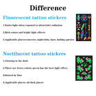 Luminous Temporary Tattoos Stickers