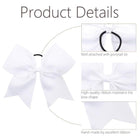 Large Cheer Hair Bows Ponytail Holder