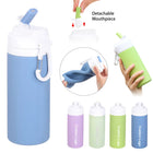 Silicone Water Bottle With Straw