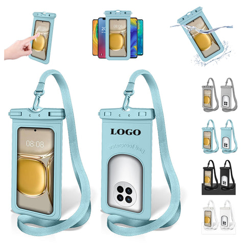 Tpu Waterproof Clear Holder Protector W/Lanyard