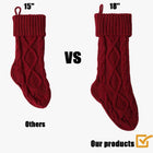 18" Cable Knit Christmas Stocking