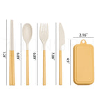 Outdoor Portable Detachable Wheat Straw Tableware Set