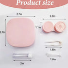 Contact Lens Case with Mirror Solution Bottle