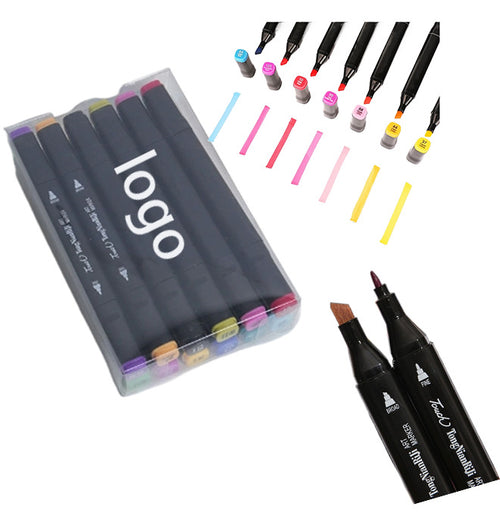 12-Color Dual-Tip Markers
