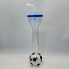 20 Oz Soccer Shaped World Yard Cup With Straw And Lid