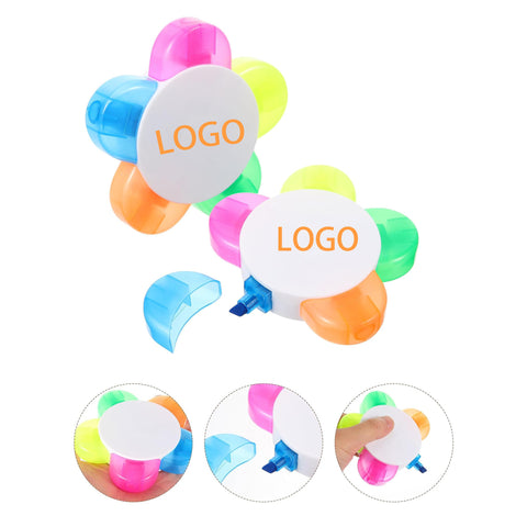 Flower Shape Watercolor Highlighter Pens