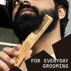 Men's Folding Wooden Comb