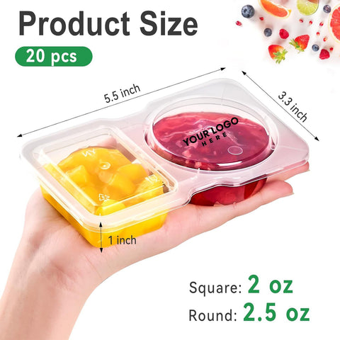 Double Compartment Condiment Container