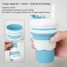 12 Oz Collapsible Travel Cup With Straw