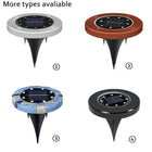 Solar Powered 8 Led Ground Lights