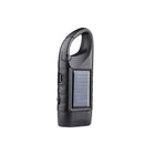 Solar-Powered Hand-Cranked And Rechargeable Flashlight
