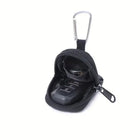 Mini Canvas Coin Purse with Carabiner Keychain
